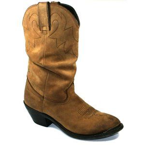 Durango Womens Slouch Tan Leather Cowboy Boots 7